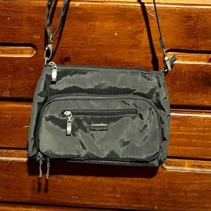 GENTLY USED grey baggallini crossbody bag